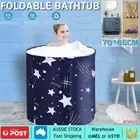 Foldable Portable Bathtub Water Tub Inflatable Bath Tub Adult Spa Bath Bucket AU