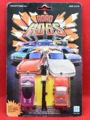 New Sealed Vintage 1987 Hasbro Road Hogs Friction Cars Motorized Pull-Back 1156