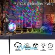 Solar Christmas RGB Star Projector Outdoor LED Xmas Moving Laser Light Landscape