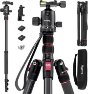 SmallRig 78" Aluminum Camera Tripod Monopod Foldable DSLR Tripod -3474C