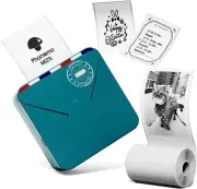 M02S 304Dpi Pocket Printer- Upgraded HD Bluetooth Thermal Photo Printer, Black a