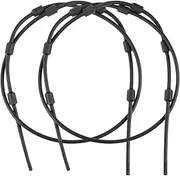 'UIIHUNT Replacement Tree Stand Cables: Pair of Replacement Cables for Climbing Treestand, Durable Steel Braded PVC Black Coated 65'' Treestand Replacement Cables, Hunting Tree Stand Accessories'