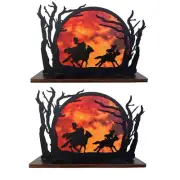 Headless Horseman Silhouette Halloween Desktop Decoration, Headless6667