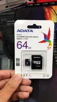 在飛比找Yahoo!奇摩拍賣優惠-【ADATA威剛】ADATA 64G MicroSDHC C