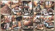 Thanksgiving junk journal card toppers set of 10 junk journal cards autumn cards