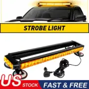 26'' 54 LED Strobe Light Bar Rooftop Double Side Emergency Warning Yellow Amber