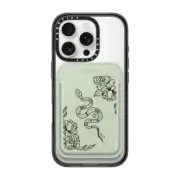 Snappy MagSafe Wallet Snappy™ BioVeg Wallet MagSafe Compatible Serpent by Bella Rose Art