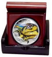 2025 Deadly & Dangerous Tiger Snake 1oz Silver Proof Coin