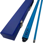 GRAFEX NEON BLUE Graphite multi-weight system Pool Snooker Billiard Cue and Blue Cue Case