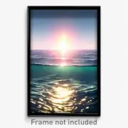 Pixel Art Poster - Creative Ocean (8 Bit Psychedelic Trippy Video Game Print)