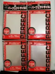 400 KMC Perfect Size SLEEVES (4 packs of 100) 64x89mm Inner Fit MTG & Pokemon