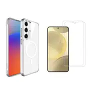 iCoverLover For Galaxy S25 Case Compatible with MagSafe + 2 Screen Protectors