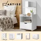 Artiss Bedside Table Drawers Side Table Storage Cabinet Nightstand White Gloss