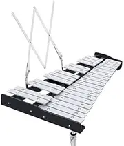 ReunionG Percussion Practice Bell Kit Set Professional Music Stand Xylophone with Bag Case for School Kid Band Teacher