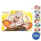 12x Placemats Single Seven Dwarfs Sketch, Assorted Colors, Kite
