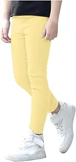 [Generic] Girl's Yoga Pants Long Tight Pants Fashion Leisure Style Trendy Comfortable Pants Elasticity Fresh Toddler Trousers