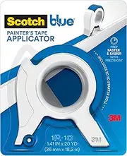 Scotch Blue Painters Tape Applicator, Applies Painter's Tape in One Continuous Strip, Paint Tape Applicator for Trim, Windows and Door Frames, 1.41 Inches x 20 Yards, 1 Starter Roll