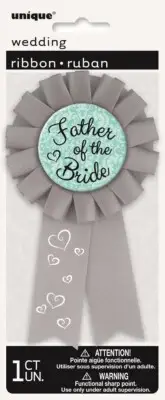 Father of the Bride Badge Wedding Party Gift Present Dad Accessories Supplies
