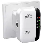 Wireless WiFi Range Extender Signal Booster 5000sq ft 300Mbps Ethernet Port