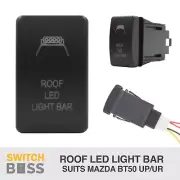 ROOF LED LIGHT BAR BLUE LED Push Switch Suit MAZDA BT50 UP UR Dash 2012-2020 (for: Mazda)
