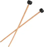 CIMAXIC 1 Pair Marimba Drumsticks Rubber Tip Mallet Sticks for Xylophone Percussion Instruments Beginner-friendly Ergonomic Handle