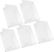 IMIKEYA 5pcs Transparent Vintage Audio Cassette Storage Case Clear Plastic Tape Holder for Organizing Replacement Protection of Cassette Tapes for Collectors Enthusiasts