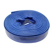 BISupply | Lay Flat Hose 2” Inch x 100’ Foot Flat Discharge Hose – Backwash Hose