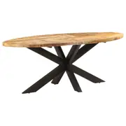 Dining Table Computer Desk Dinner Table Living Room Kitchen Solid Wood vidaXL