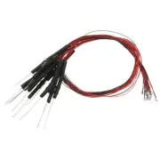 0805 Pre-Wired Micro LED, 12 Pcs 9-12V Emitting Model Diodes, Luminous Green
