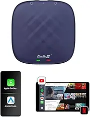 CarlinKit CarPlay Ai Box Apple CarPlay Android Auto Wireless Adapter. Magic Box Android 12.0 System/Netflix/YouTube/Google Play/4+64GB/QCM6125 8core/Bluetooth 4.2+5.0/4G
