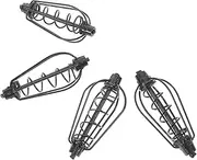BESPORTBLE 4pcs Portable Fishing Trap Basket Durable Fishing Lure Holder Hollow Design for Enhanced Bait Release and Increased Catching Efficiency