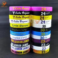 在飛比找Yahoo!奇摩拍賣優惠-NBA球星矽膠手環籃球軟膠手鐲印刷球號橡膠腕帶運動手圈
