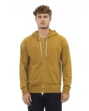 Alpha Studio Relaxed Fit ZipUp Hoodie - Sweaters - Brown -Size 50