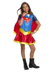 Dc Comics Supergirl Dcshg Hoodie Dress Up Halloween Party Costume Size 9-12y