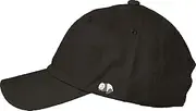 ツイン(Twin) Cap, Brim Hat, Women's, Sun Protection, Summer, Baseball Cap, Simple, Stylish, Cotton, Plain, Cute, Panda Embroidery, Black
