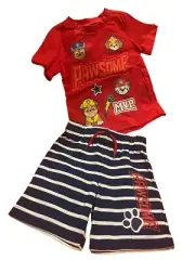 Toddler Paw Patrol "PAWSOME MVP" T-Shirt & Shorts Set Size 4T NWT Chase Rubble