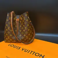 在飛比找PopChill優惠-[二手] Louis Vuitton LV 老花字紋拼咖啡色