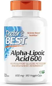 Doctors Best Alpha Lipoic Acid, 180 Veggie Caps