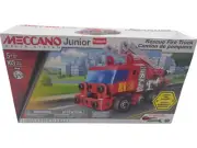Meccano Junior Rescue Fire Truck Lights Sounds STEM Kit 16108 1 YJN001