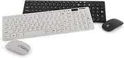Wireless Keyboard and Mouse 2.4g Keyboard for Computer Ultra-Thin Wireless Keyboard with Mouse Cover White