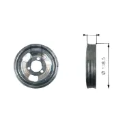 Gates Harmonic Balancer for Peugeot 207 308 508 SW 3008 5008 5F 5G L35 L45 M45
