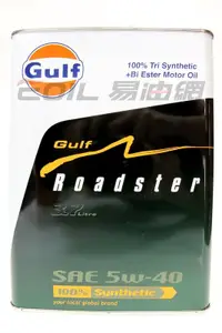 在飛比找樂天市場購物網優惠-GULF Roadster 5W40 海灣 雙酯+PAO 全