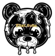 Sublimation Print Melting Bear Ready to Press Heat Transfer