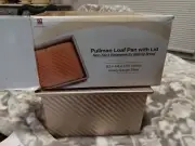 Pullman Loaf Pan W Cover Bread Toast Mold Corrugated Loaf Pan W Lid Dough New