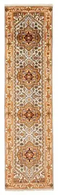 Vintage Hand-knotted Runner Rug 2'3" x 9'10" Traditional Wool Carpet