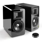 Airpulse A100 Active Wireless Speakers with WiiM Mini Streamer (Black)