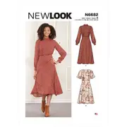 New Look Sewing Pattern N6682 6682 Misses' Dresses