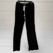 Roxy Women’s Small Black Linen Blend Oceanside Pant New