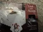 Fall / Thanksgiving acorn, leaf rectangle tablecloth 84" x 60" NWT