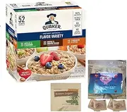 Quaker Instant Oatmeal Variety Pack (52 Ct.) Wholesale, Cheap, Discount, Bulk (1 - Pack). Individual Packets /1.51 Ounce ., 78.8 Ounce -100% whole grain Quaker Oats And Heart Healthy- Come With
